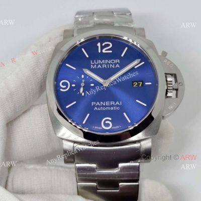 Replica Panerai Luminor Marina 44 PAM1058 Stainless Steel Blue Dial